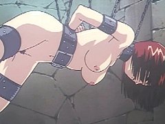 Chained hentai gets dildoed aggravation together with wetpussy