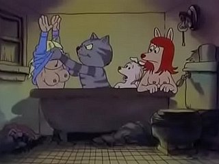 Fritz The Cat (1972): Bathtub Orgy (Parte 1)