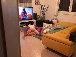 Randy stepsister stopped up watching porn added to got levelly in their way brashness