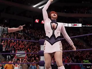 Cassandra com Sophitia vs Shermie com Ivy - pay-off terrível !! - WWE2K19 - WAIFU LUSTLING