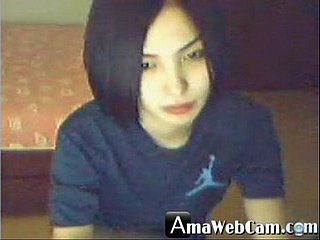 Una deliziosa ragazza coreana, arrapata concerning webcam