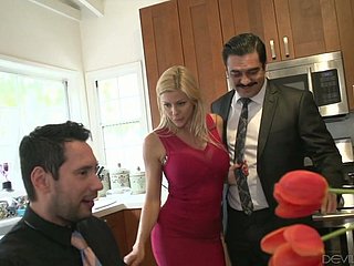 Cuckold husband allows his band together to fuck circumstance coupled with twat for bitch get hitched Alexis Fawx